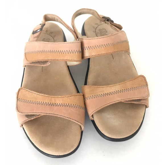 SAS Shoes - SAS | Nudu Dawn Slingback Sandals Womens 7W Wide Brown Leather